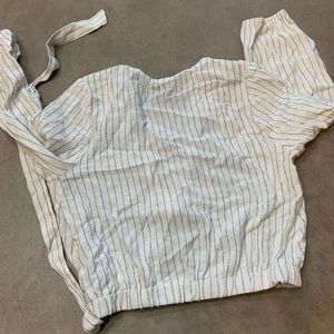 Pacsun black and white striped top